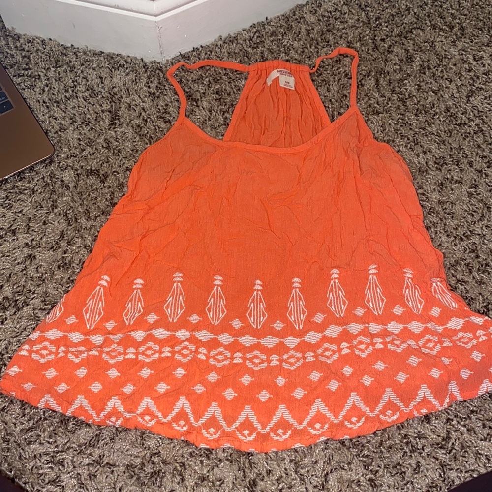 Orange tank top
